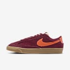 Nike blazer low trainers in beige suede with gum sole best sale